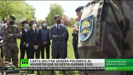 Polémica en Francia por una carta abierta escrita por militares que advierten al Gobierno de la gestación de una guerra civil