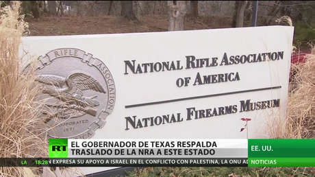 El gobernador de Texas respalda el traslado de Asociación Nacional de Rifle a su estado