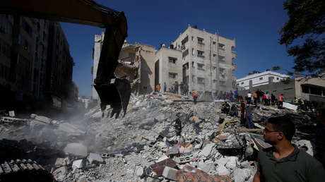 VIDEO:  Las Fuerzas de Defensa de Israel atacan un centro de inteligencia de Hamás