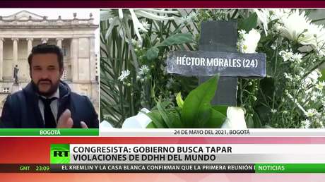 Un congresista colombiano denuncia que el Gobierno busca tapar las violaciones de derechos humanos ante el mundo