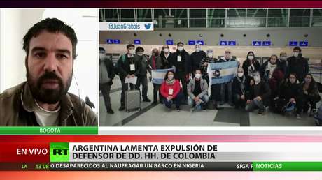 Argentina deplora la expulsión de su defensor de derechos humanos por parte de Colombia