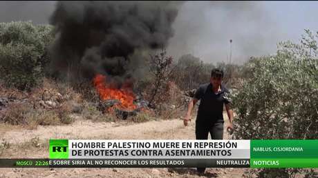 Un palestino muere durante la represión de las protestas contra asentamientos