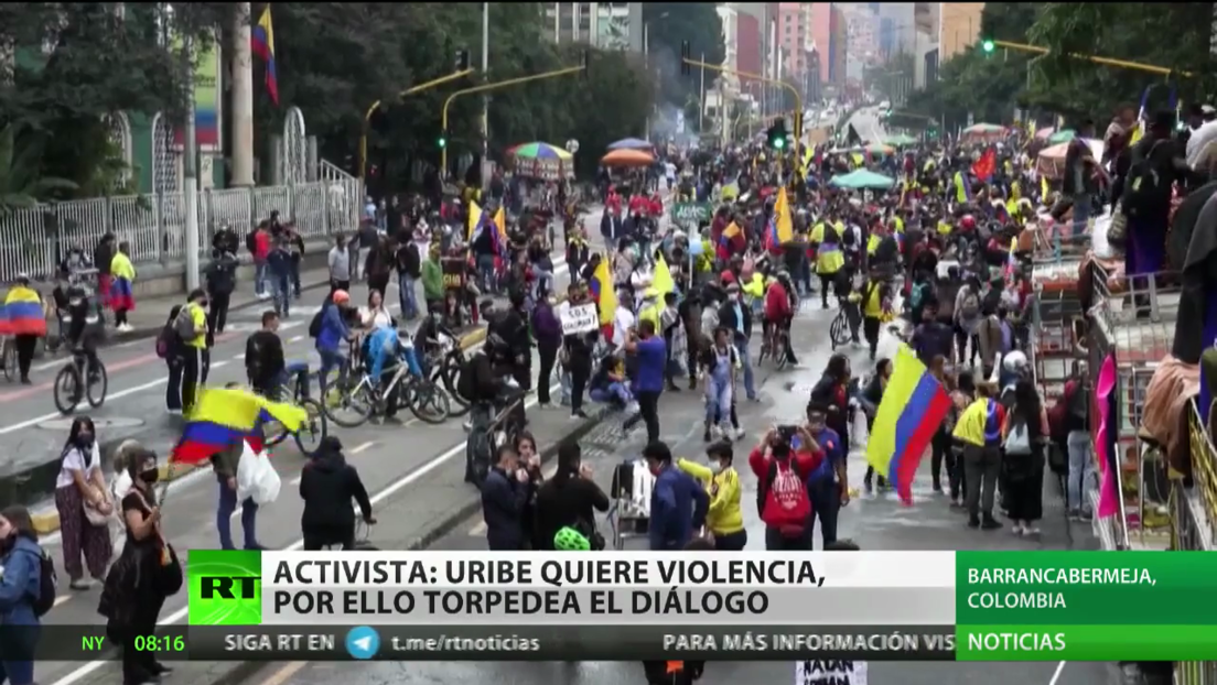 Continúa el diálogo entre el Gobierno colombiano y el Comité del Paro mientras vuelven los enfrentamientos con la Policía en las calles