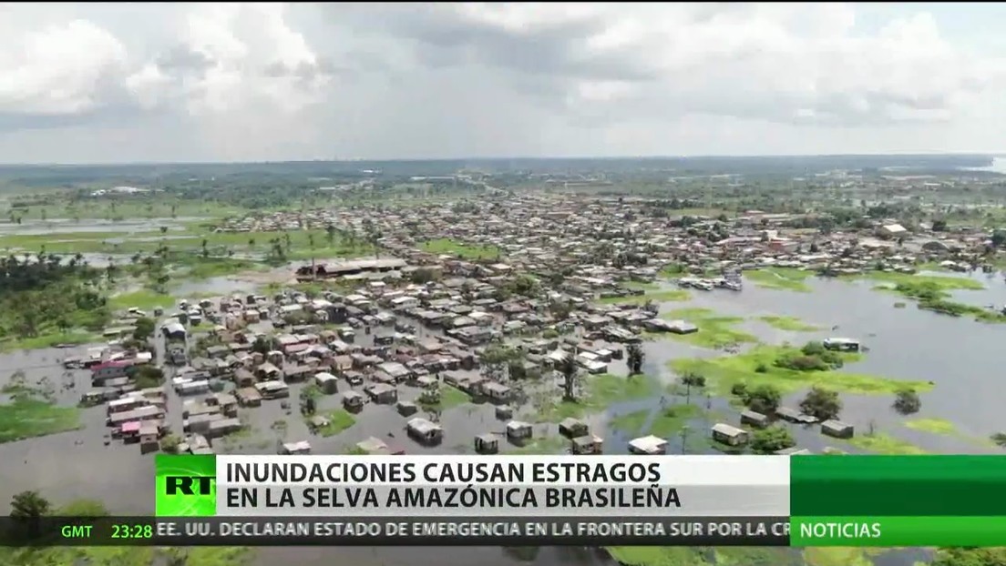 Inundaciones causan estragos en la selva amazónica brasileña