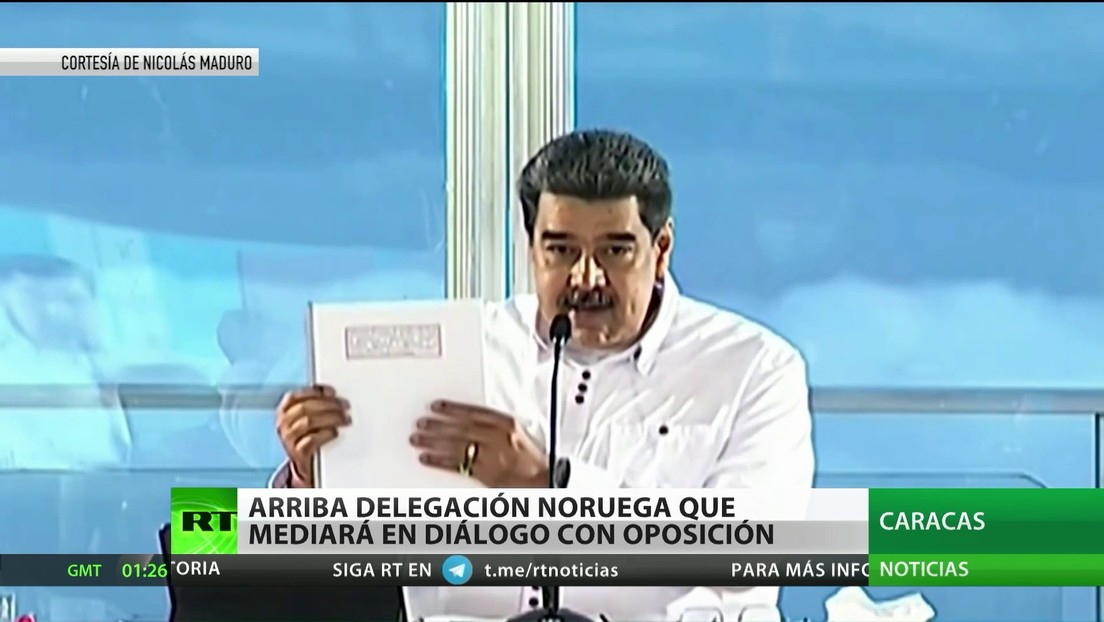 Arriba a Venezuela delegación noruega que mediará en diálogo entre el Gobierno de Maduro y la oposición