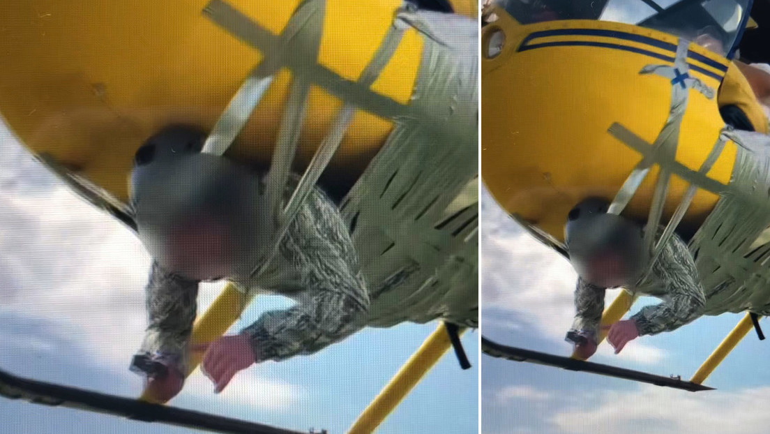Un 'youtuber' ruso ata a un hombre a un helicóptero con cinta de embalaje para realizar un sobrevuelo, y ahora las autoridades investigan lo ocurrido