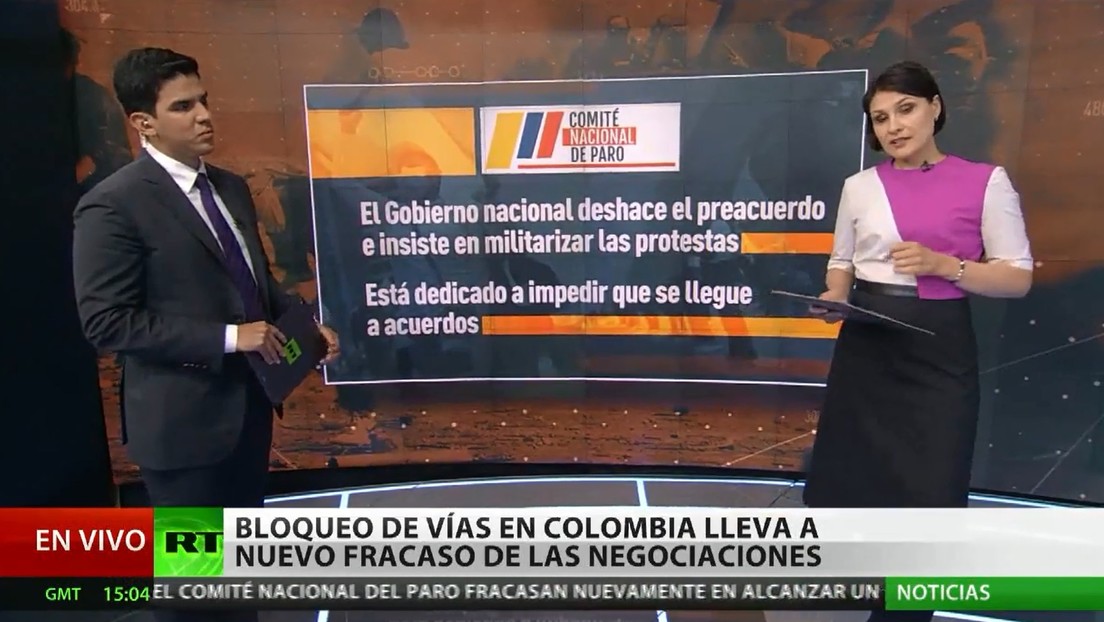 Protestas y nuevo fracaso de las negociaciones en Colombia tras más de un mes de paro nacional