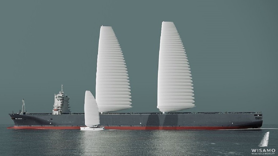 Michelin presenta un sistema innovador de velas inflables para descarbonizar el transporte marítimo (VIDEO)