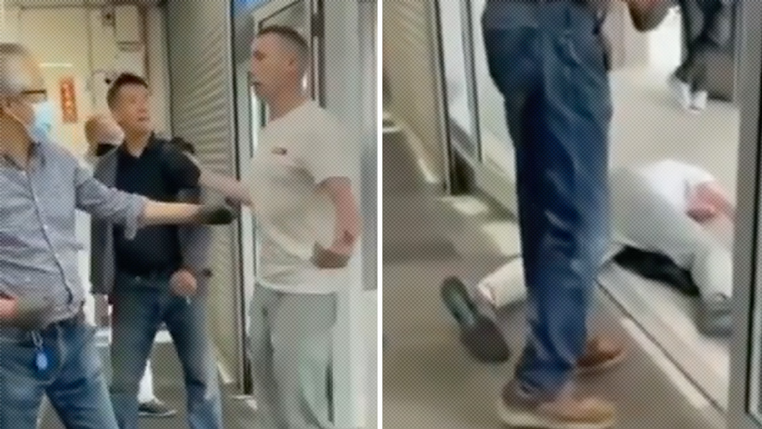VIDEO: Un joven blanco intenta intimidar al dueño de una tienda asiática y acaba noqueado