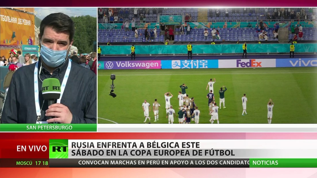 Rusia enfrenta a Bélgica este sábado en la Copa Europea de fútbol