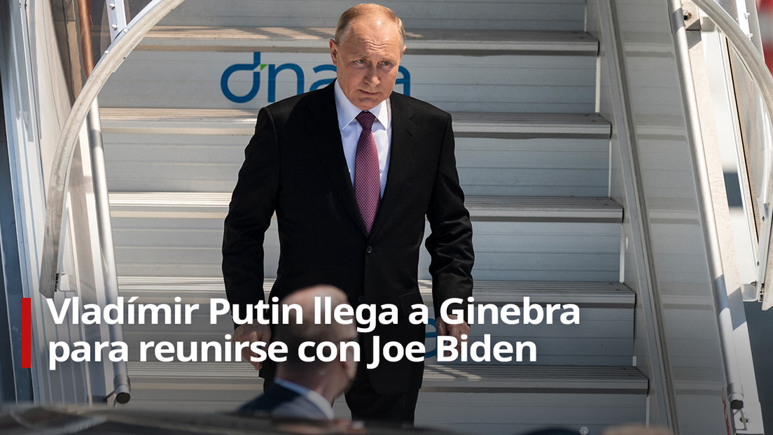 VIDEO: Vladímir Putin llega a Ginebra para reunirse con Joe Biden