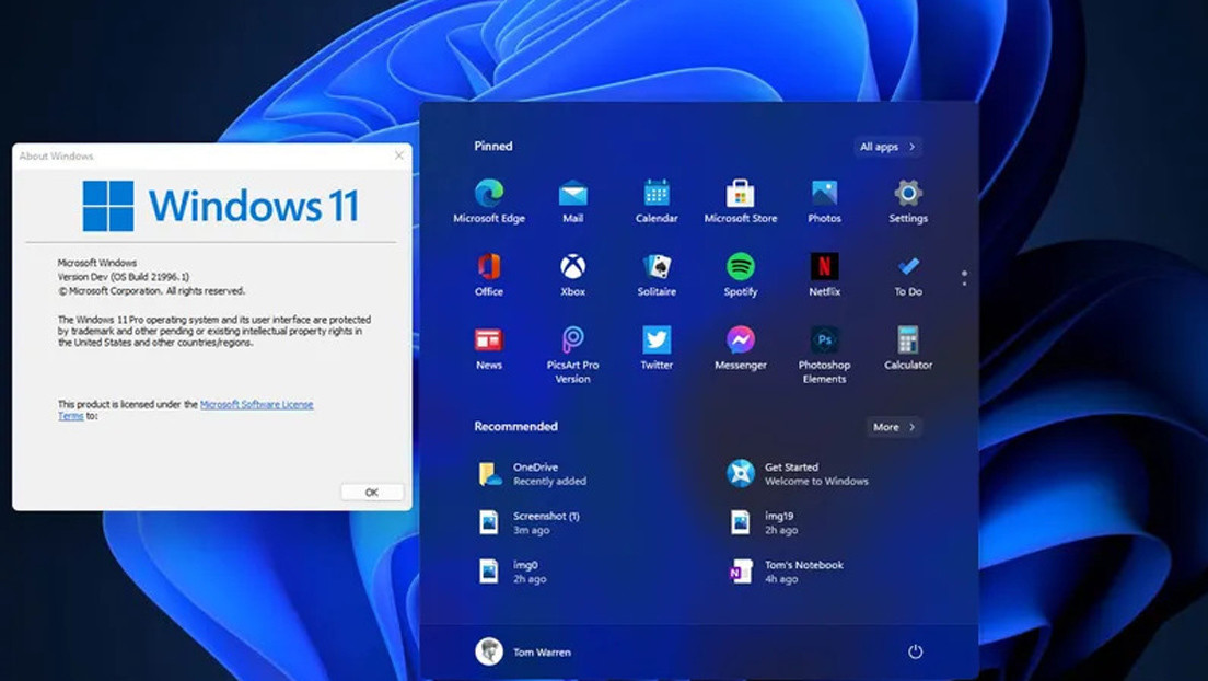 Filtran una versión del nuevo sistema operativo Windows 11 que será presentado la próxima semana