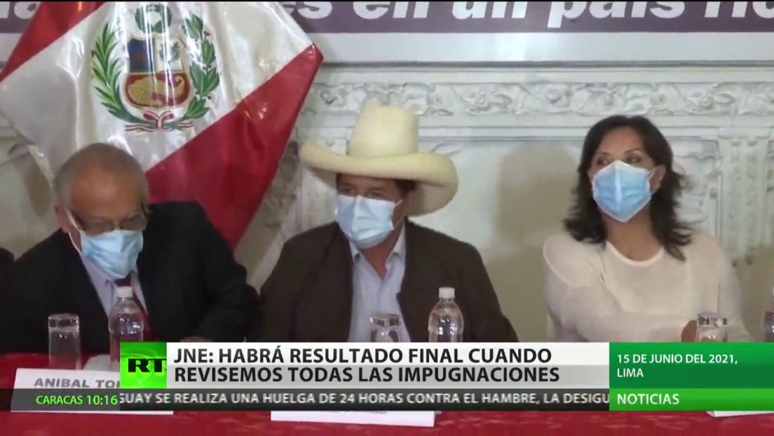 Autoridades electorales de Perú afirman que los resultados finales de las presidenciales se declararán cuando revisen todas las impugnaciones