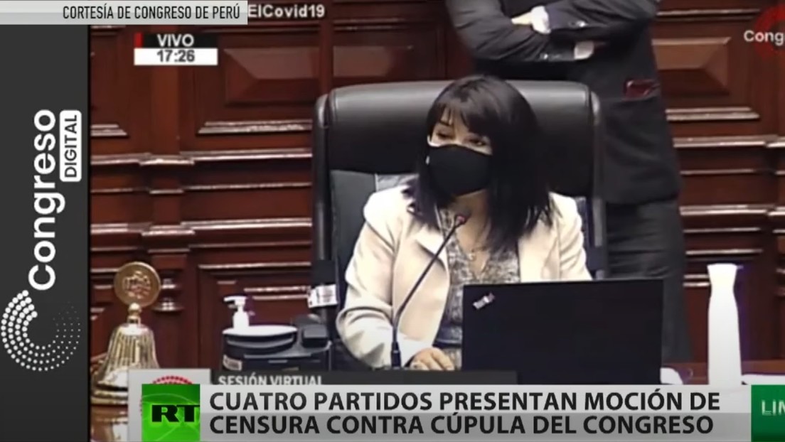 Cuatro partidos políticos presentan una moción de censura contra la cúpula del Congreso en Perú