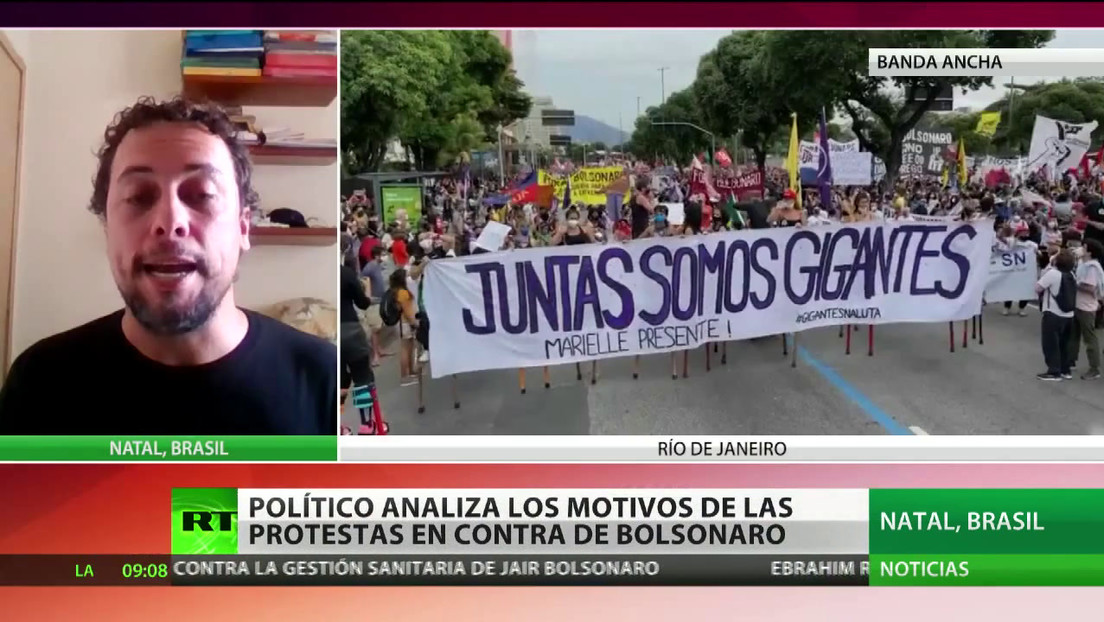 Político brasileño sobre protestas contra Bolsonaro: "La gente dice que el Gobierno es más peligroso que el propio virus"