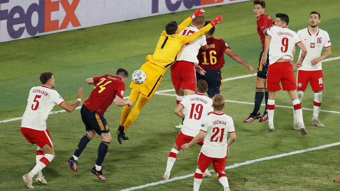 Las selecciones de España y Polonia empatan a un gol en el encuentro disputado por el grupo E de la Euro 2020
