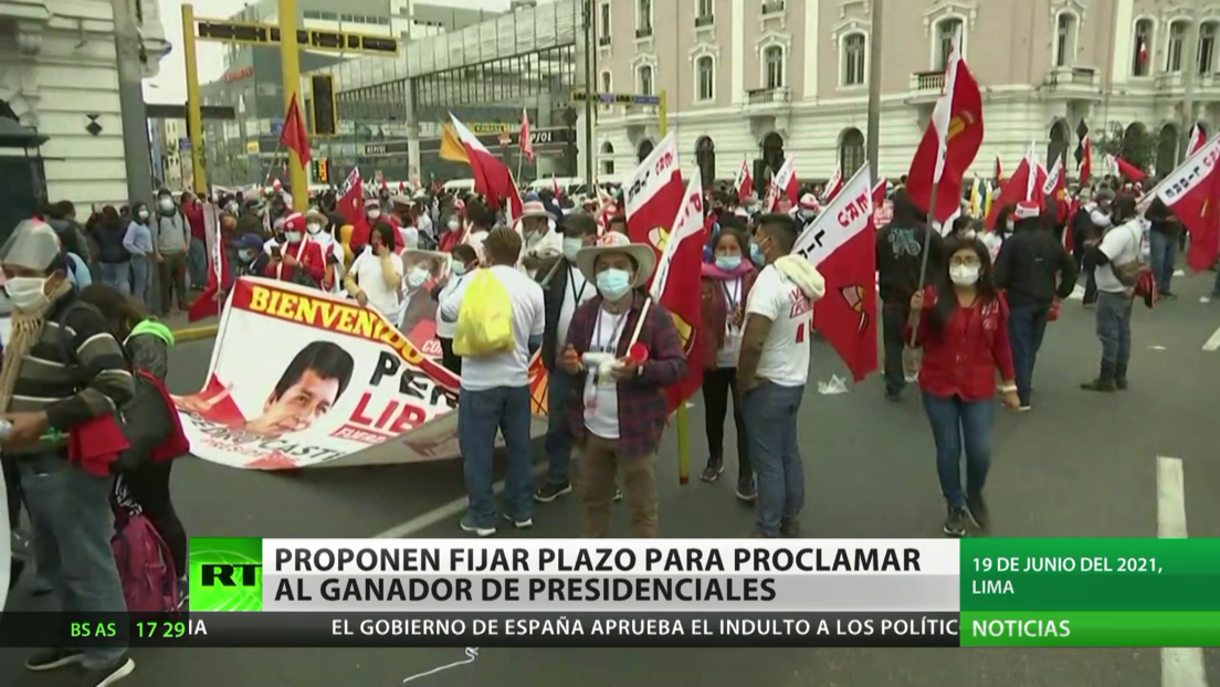Perú: Proponen fijar plazo para proclamar al ganador de las elecciones presidenciales