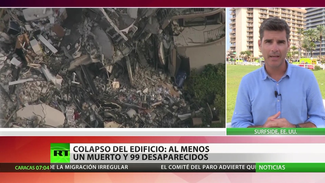 Una treintena de latinoamericanos desaparecidos en el colapso de un edificio en Florida