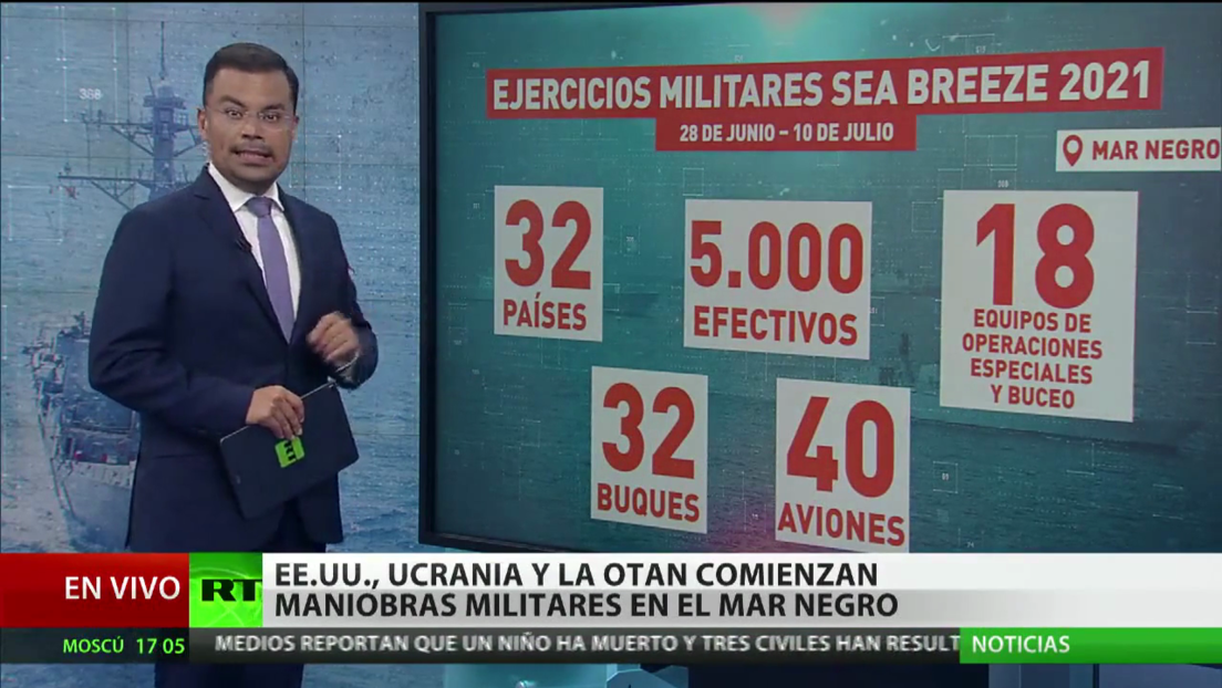 EE.UU., Ucrania y la OTAN comienzan ejercicios militares en el mar Negro