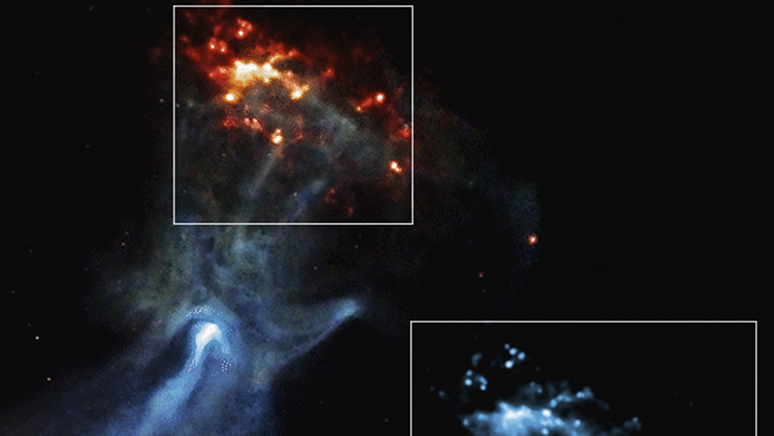 Una gigantesca 'mano' fantasmal se extiende por el espacio en una nueva imagen de rayos X