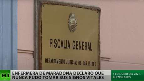 Enfermera de Maradona declara que nunca pudo tomar sus signos vitales