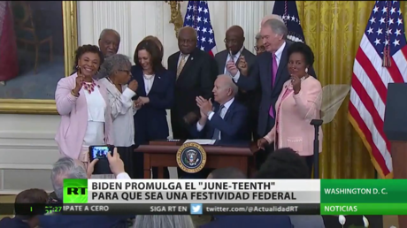 Biden promulga el 'Juneteenth' para que sea una festividad federal