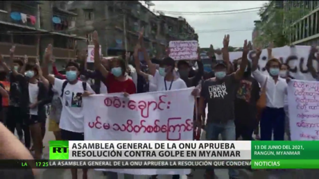 Rusia califica de politizada la resolución de la Asamblea General de la ONU que condena el golpe militar en Myanmar