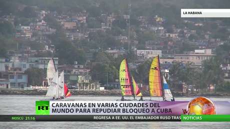Caravanas en varias ciudades del mundo contra el bloqueo a Cuba