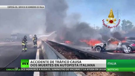 Un accidente de tráfico deja dos muertos en una autopista italiana