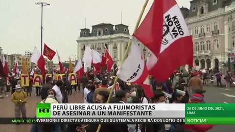 El partido Perú Libre acusa a fujimoristas de asesinar a uno de sus simpatizantes