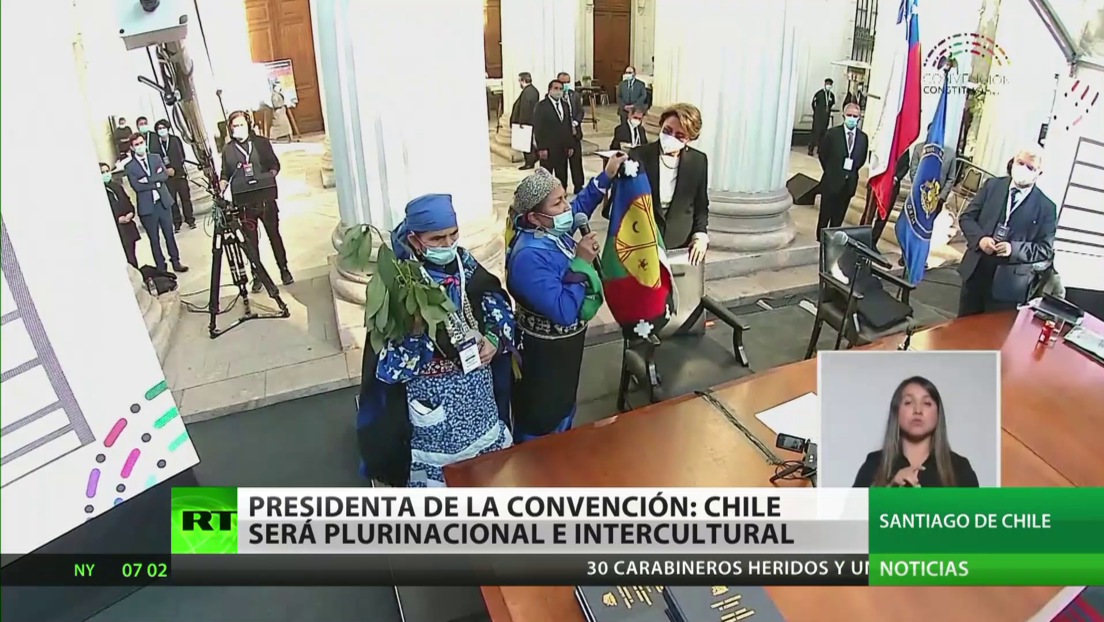 Presidenta de la Convención Constituyente: Chile será plurinacional e intercultural