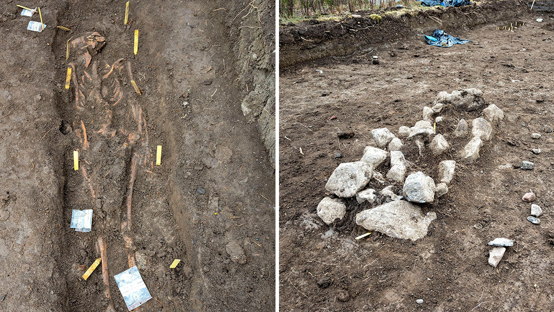 Arqueólogos suecos descubren esqueletos de bebés gemelos en tumbas vikingas