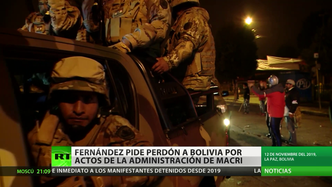 Alberto Fernández pide perdón a Bolivia por actos de la Administración de Macri