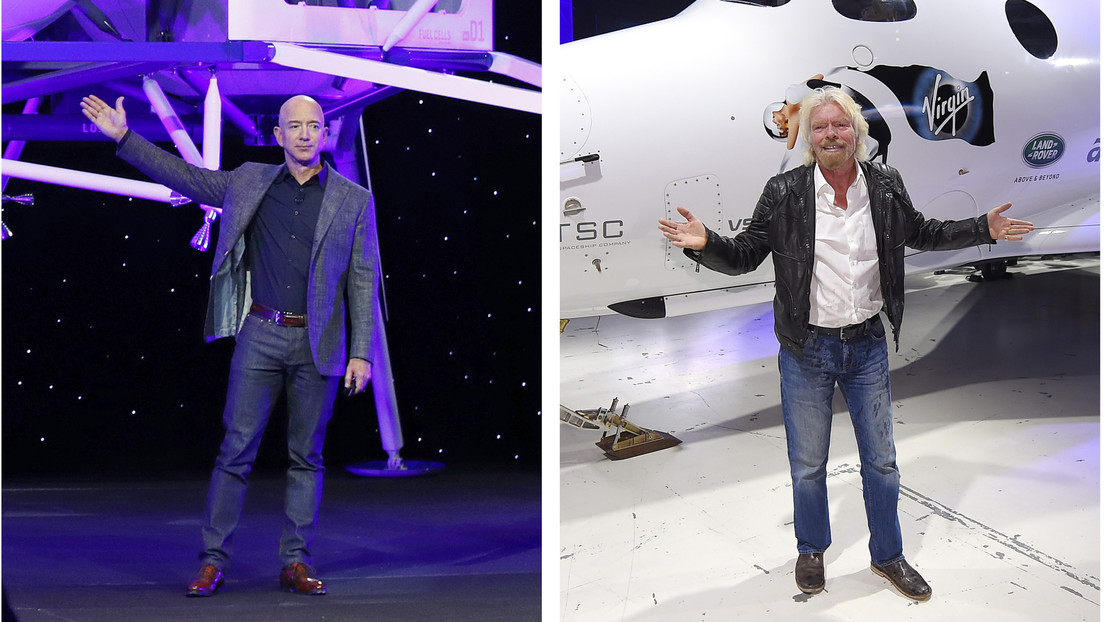 Rivalidad entre multimillonarios: Blue Origin de Bezos considera que el viaje de Branson con Virgin Galactic no contará como vuelo espacial