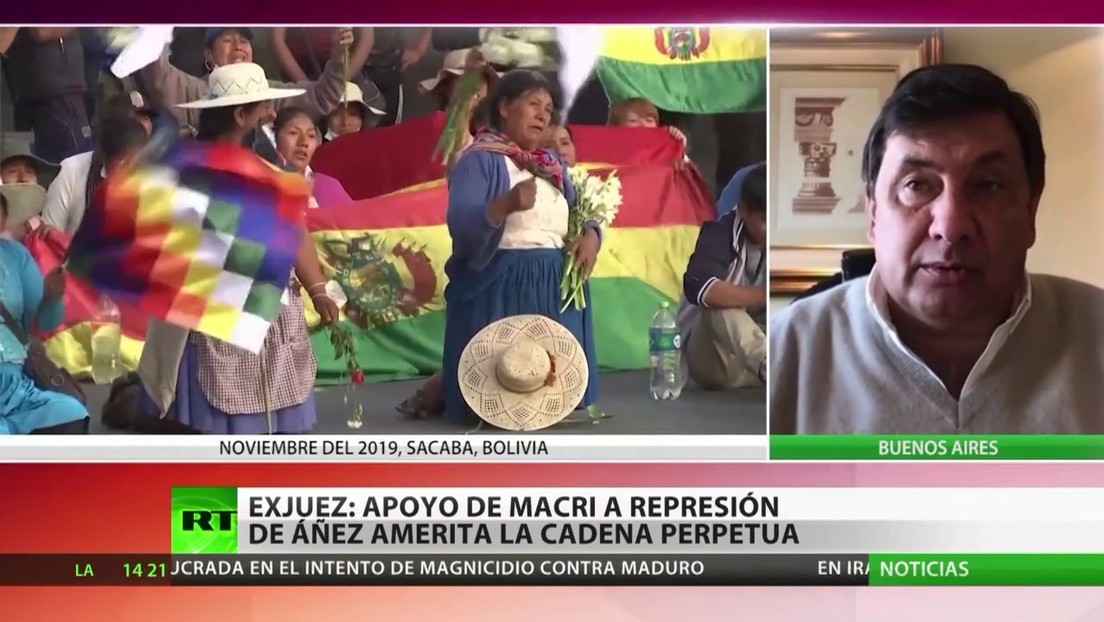 Exjuez argentino: El apoyo de Macri a la represión de Áñez en Bolivia amerita la cadena perpetua