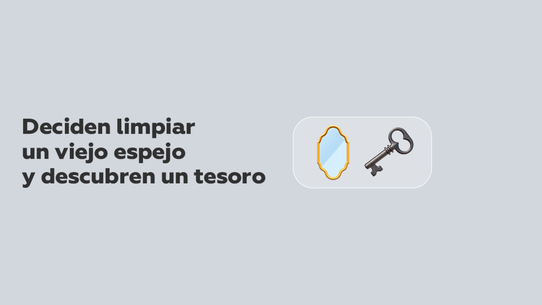 Deciden limpiar y restaurar un viejo espejo y descubren en su interior un accidental tesoro de recuerdos familiares