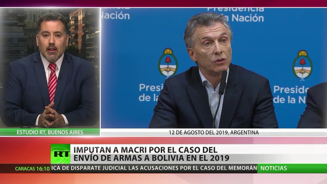 Imputan al expresidente argentino Mauricio Macri por el caso del envío de armas a Bolivia en 2019