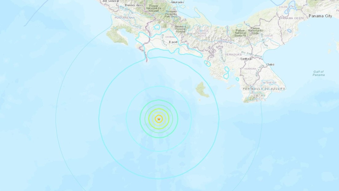 Un sismo de magnitud 6,1 se registra frente a las costas de Panamá
