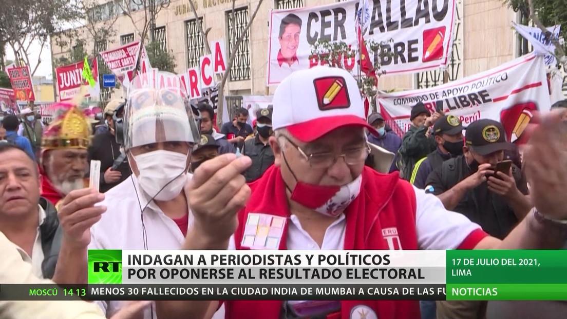 Perú: Indagan a periodistas y políticos por oponerse a los resultados electorales