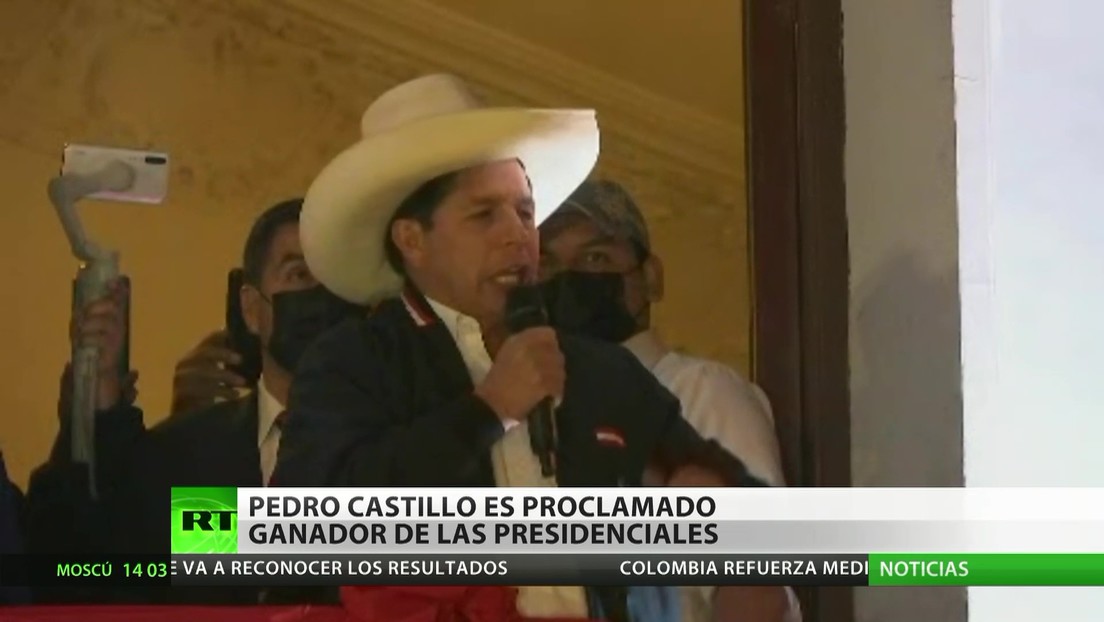 Perú: Pedro Castillo es proclamado ganador de las elecciones presidenciales