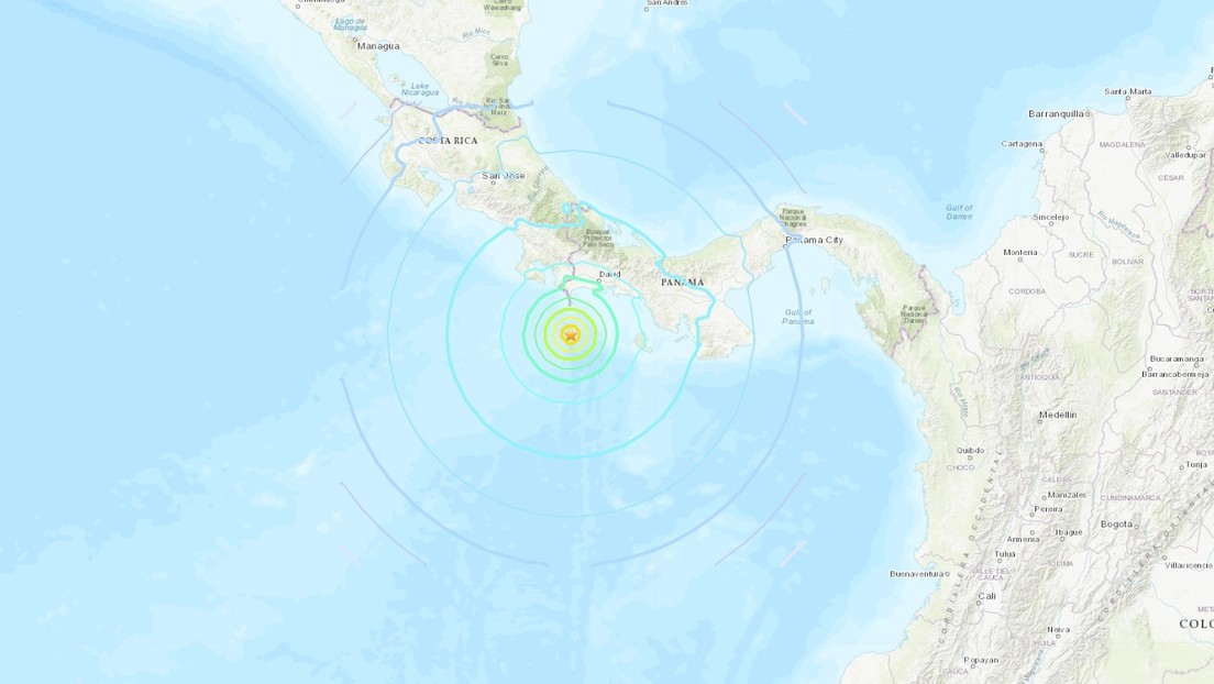Se registra un fuerte sismo de magnitud 6,8 frente a la costa de Panamá