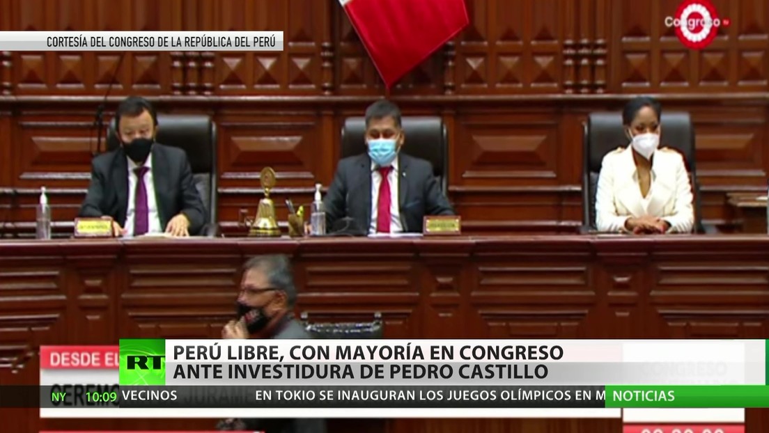 Perú: El partido de Pedro Castillo, con mayoría en el Congreso ante su investidura