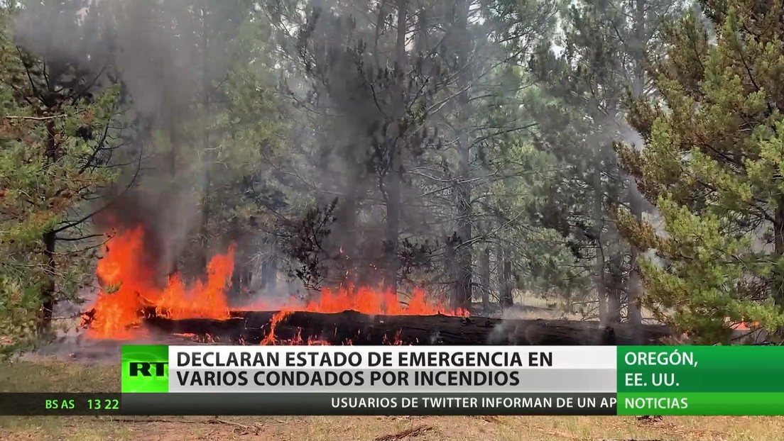 EE.UU.: Declaran el estado de emergencia en varios condados por incendios forestales