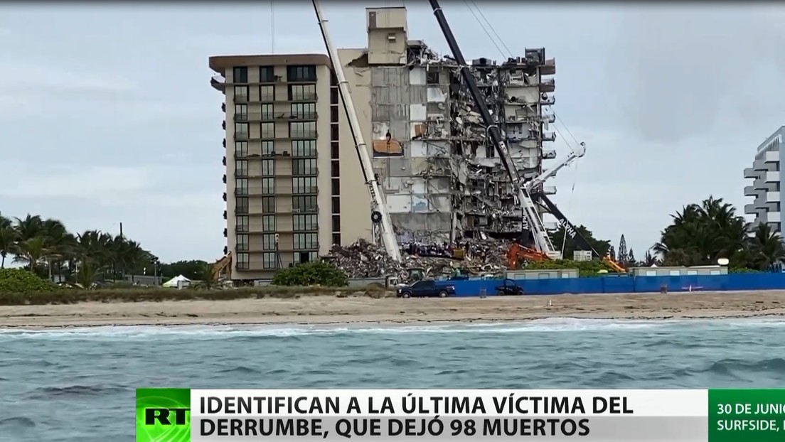 Identifican a la última víctima del derrumbe del edificio residencial en Florida