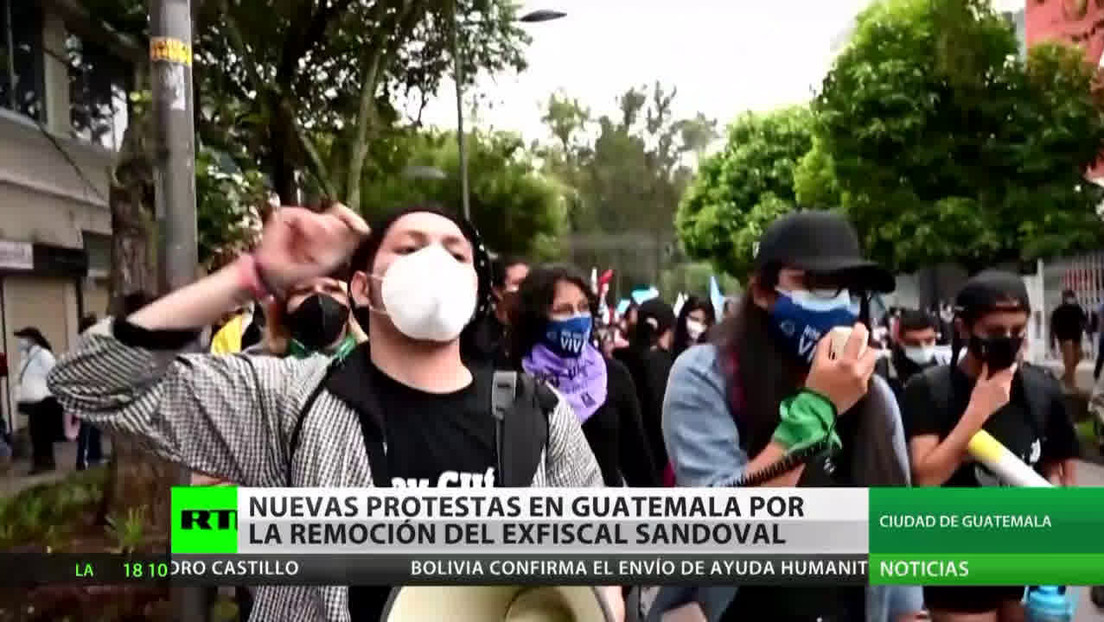 Nuevas protestas en Guatemala por la remoción del exfiscal Sandoval