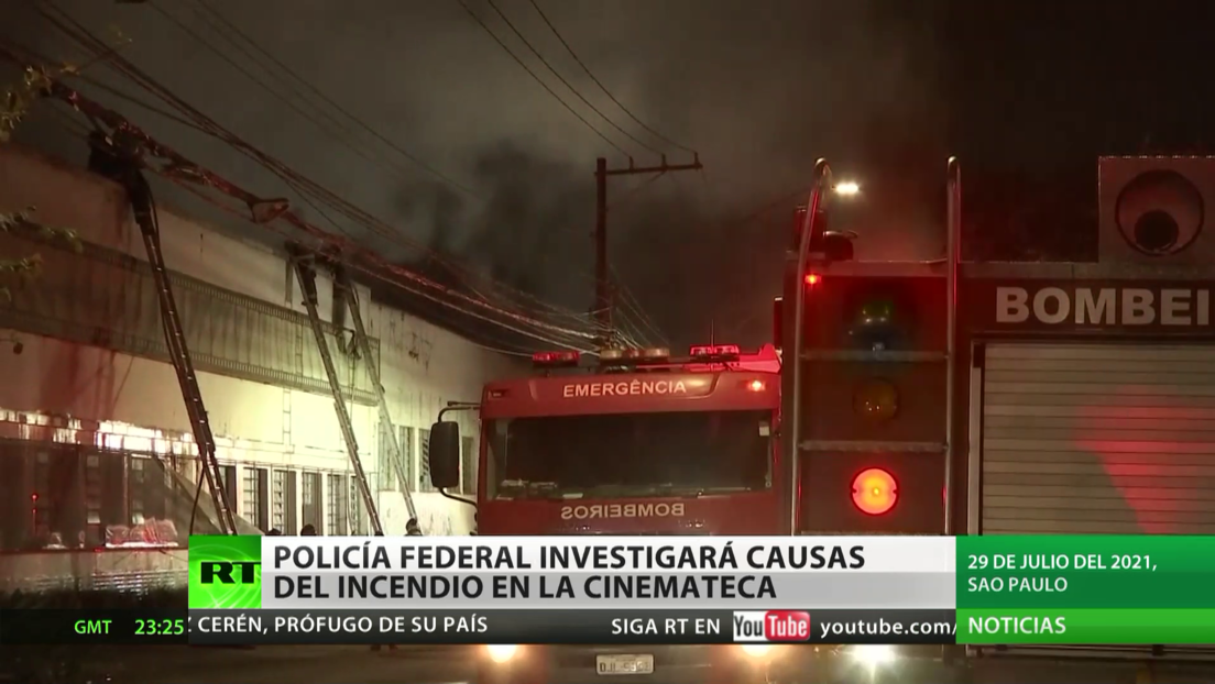 La Policía Federal de Brasil investigará las causas del incendio en la cinemateca de Sao Paulo