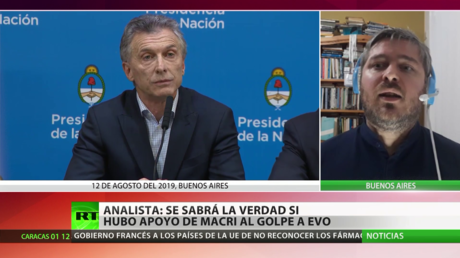 Experto: tarde o temprano se sabrá la verdad sobre si Macri apoyó el golpe de Estado en Bolivia