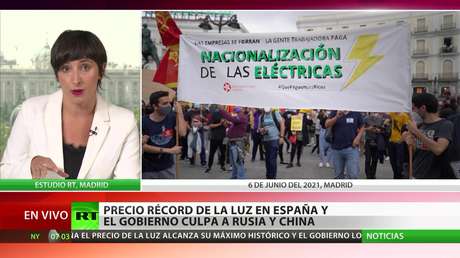 España: La luz alcanza un precio récord y el Gobierno culpa a Rusia y China