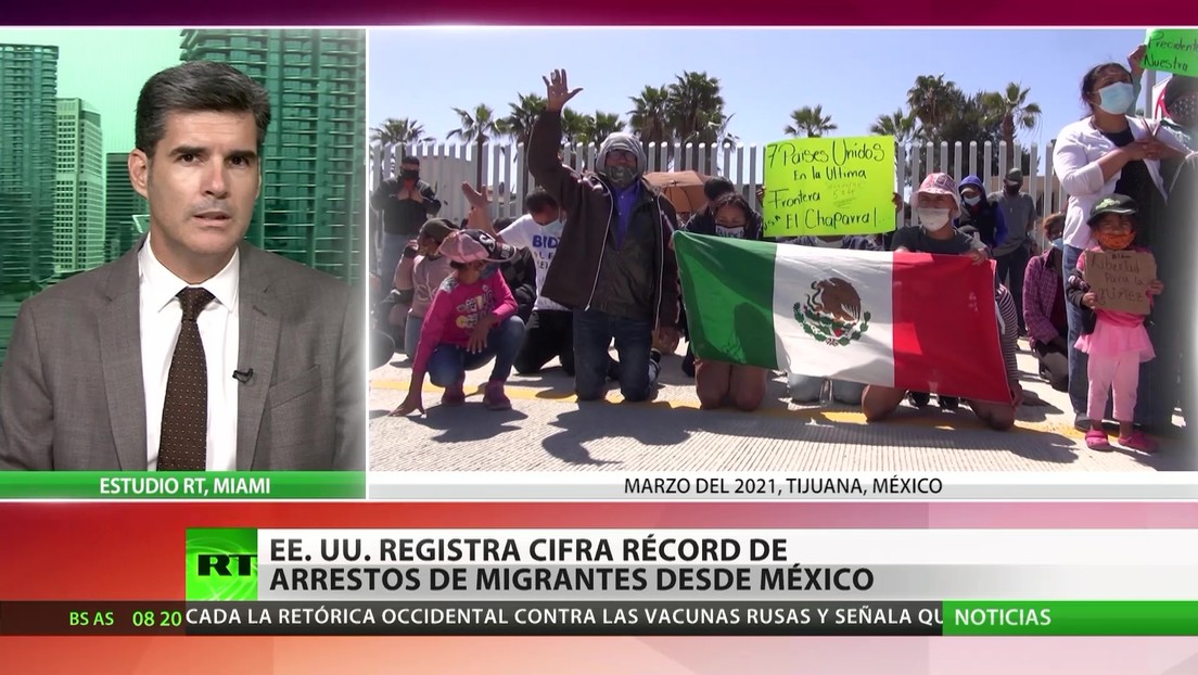EE.UU. registra una cantidad récord de arrestos de migrantes desde México