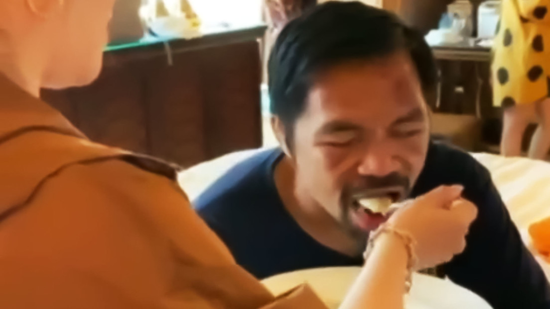 VIDEO: La esposa de Manny Pacquiao lo alimenta a cucharadas tras la derrota ante Yordenis Ugás